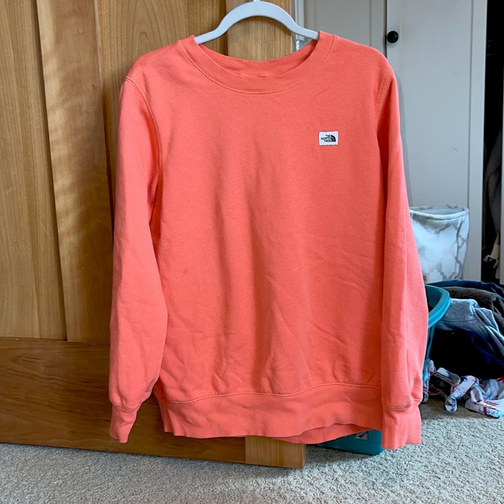womens north face heritage patch crew